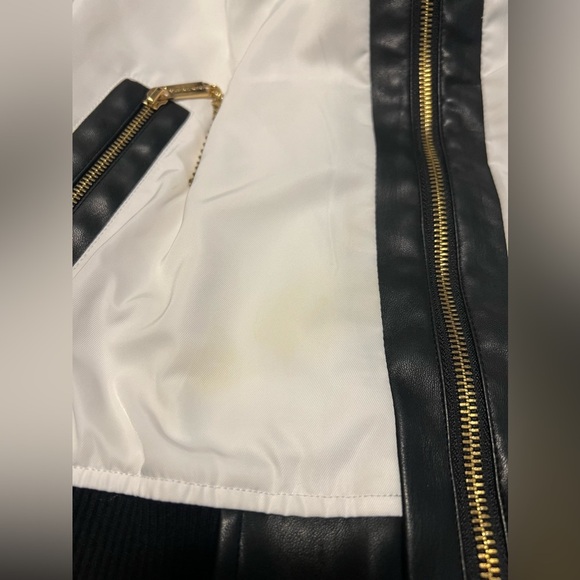 Michael Kors Black & White Bomber Jacket - Picture 9 of 11